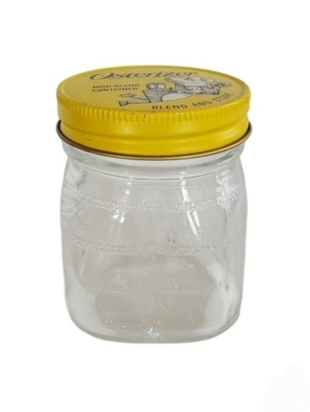 Osterizer Glass Mini Blend & Store Container Metal Lid Replacement Jar